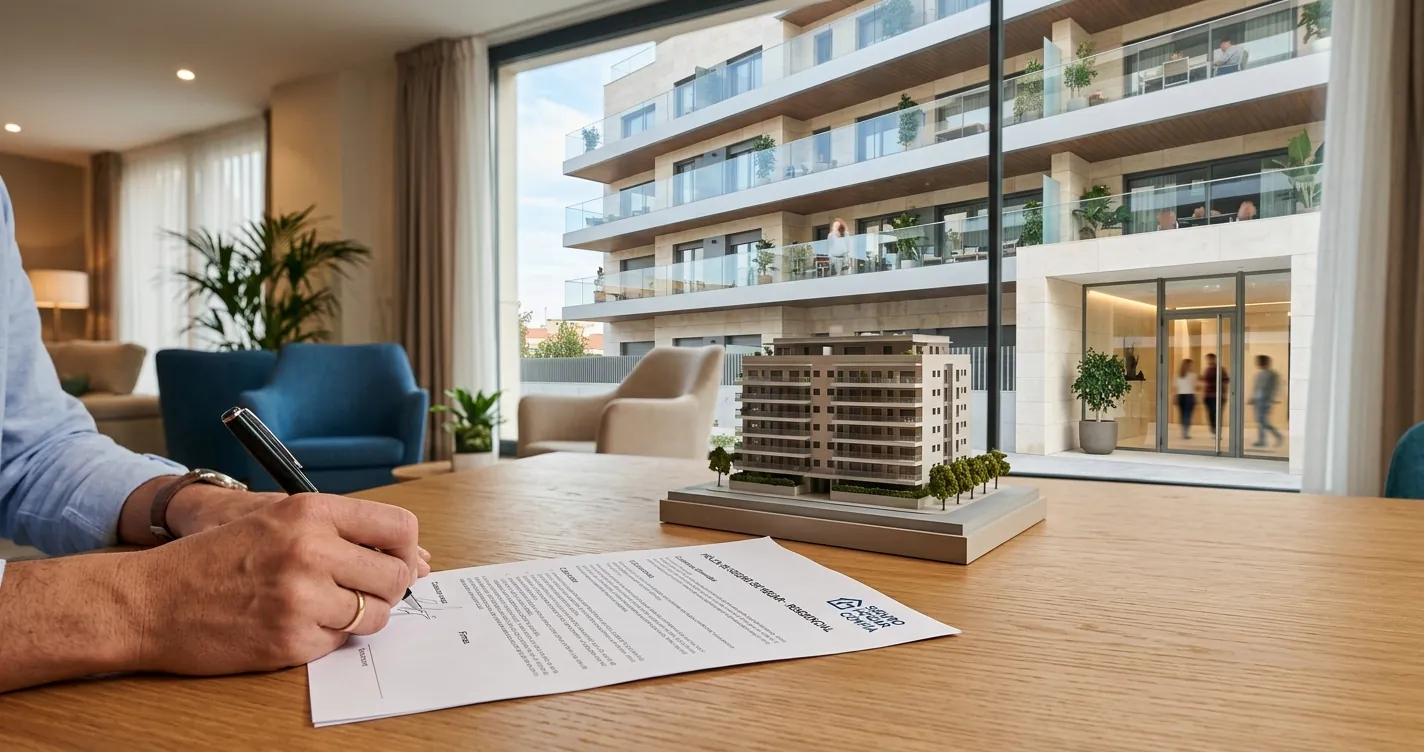 Seguro de comunidad de propietarios - edificio residencial en España protegido por una póliza de seguro comunitaria